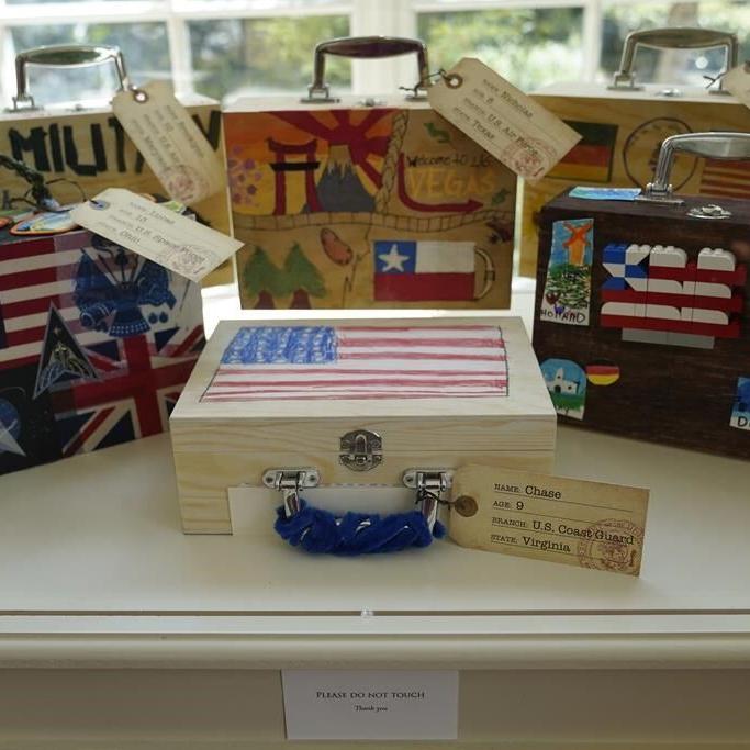 Jill Biden uses art display to teach about military children